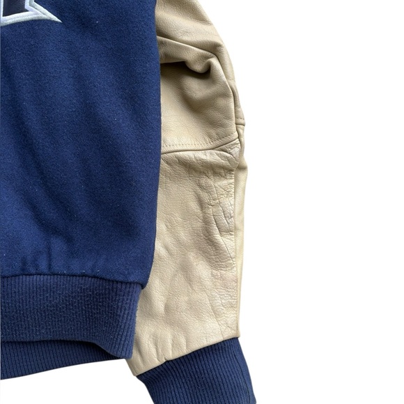 Rare VTG 90s Nike Teams Toronto Maple Leafs Wool Blend/Leather Mens Size Small - Picture 7 of 16